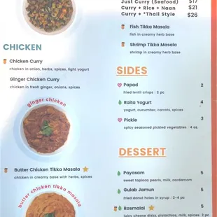 Chicken, Lamb and Fish