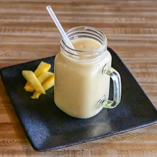 Mango Lassi, A very popular yogurt drink, infused with Mango