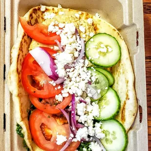 Vegetarian Naan at Brahma Haus