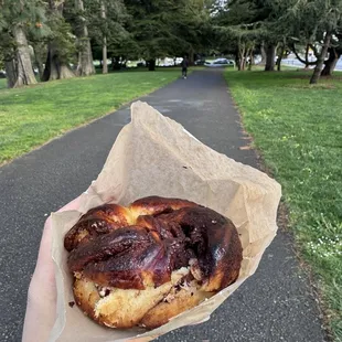 Chocolate hazelnut babka