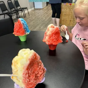 Up to three flavors free.