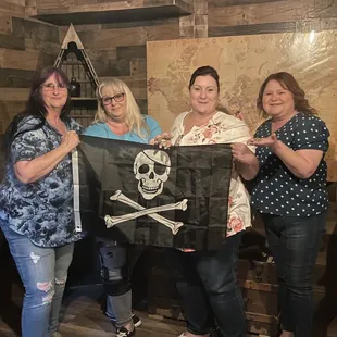 We beat the Pirate escape room with 7 minutes to spare!! Happy Birthday Cousin!