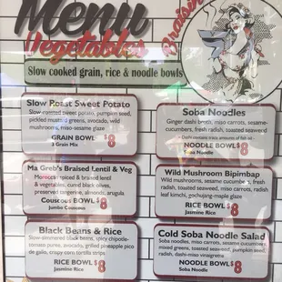 Vegetarian options
