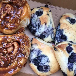 Cinnamon Rolls and Blue Berry Scones!
