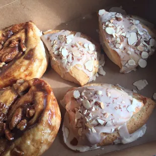 Cinnamon rolls &amp; almond scones