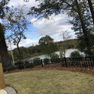 The view behind the building