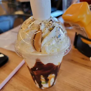 Smores shake to go