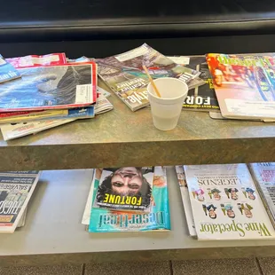 Magazines and coffee available while you wait