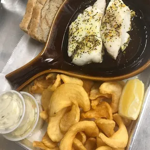 3 piece Baked Icelandic Atlantic Cod Fish Fry