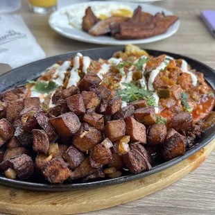 Huevos Rancheros with chorizo = get it!