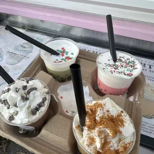 Not the best design for bubble tea flights