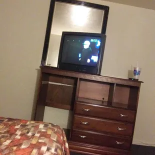 Old box TV but it still works.