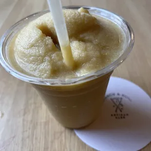 Mango Painkiller smoothie. Branch &amp; Bone has 2 beer smoothie machines for these wonderful creations wonderful on a hot summer day