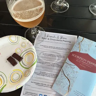 My favorite of the pairing Passion fruit sour and  scorpion pepper chocolate, sour &amp; heat so good!
