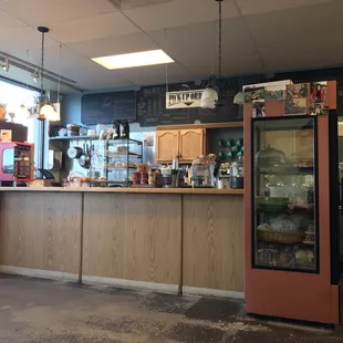 The front! Get there fast because their burritos sell out fast!