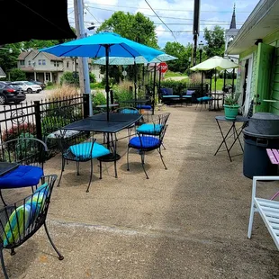 Patio looking towards the road