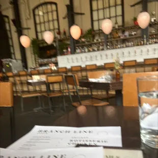 Inside seating at the Branchline