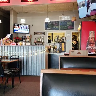 the interior of a restaurant