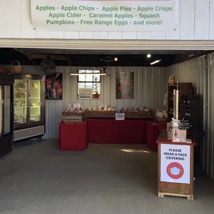 the entrance to the store