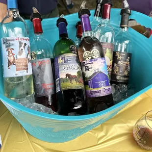 Sweet wines for tasting at the 2023 Dogtober Fest