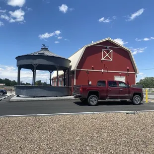 Cute barn coffee place
