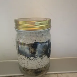 a jar of cookies