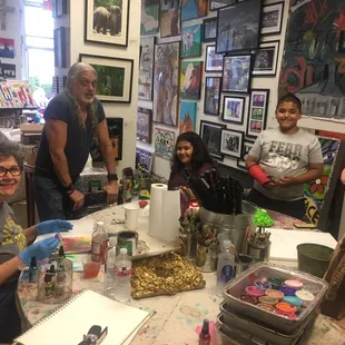 A night of cross generational creativity at Brandi C&apos;s studio!
