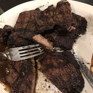 Burnt 22oz ribeye if that's what you want to call it.