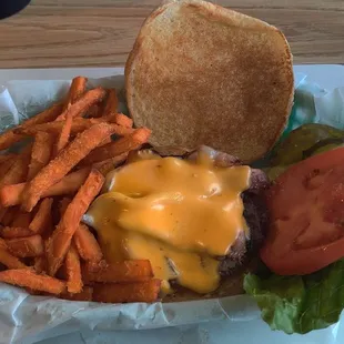 Bacon Cheese Burger Sweet  Potato Fries