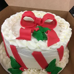 a christmas cake