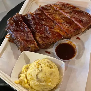 Ribs and Mashed Potatoes