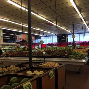 Potatoes and melons