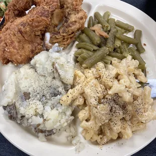 Thursday lunch special! Steak fingers, chicken tenders and that Mac and cheese yum