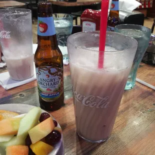 Horchata and Angry Orchard