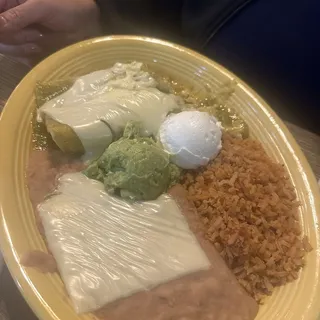 9. Two Enchiladas Suizas Combo Dinner