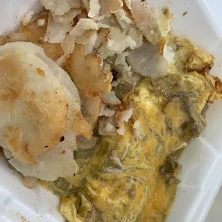 Chile Verde Omelette