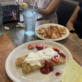 Strawberry and Cream Crepe