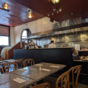 Kitchen and back dining area