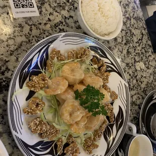 Honey Walnut Prawns