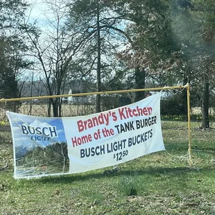 Look for Brandy's Kitchen sign, gps had us pass the driveway