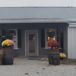 the outside of the building