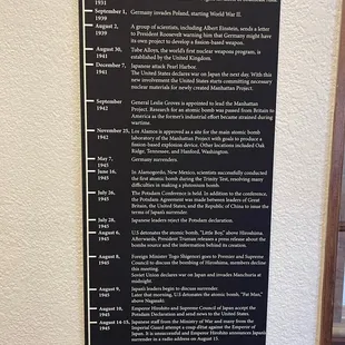 June 1 2023 - Branigan Cultural Center (Las Cruces, NM) - Nuclear Timeline of World War II