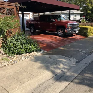 Our vehicles will now be protected from the hot Stockton sun!