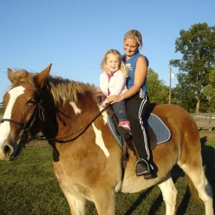Riding double.