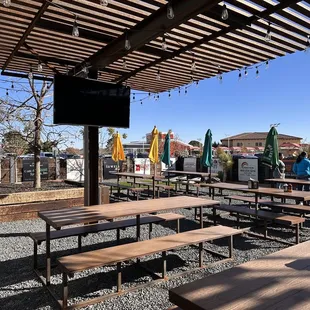 outdoor seating area