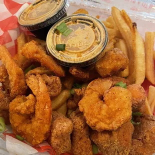 Salmon bites x shrimp