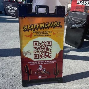 QR code for ordering