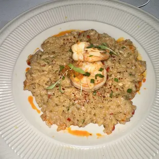 Shrimp and trout paella