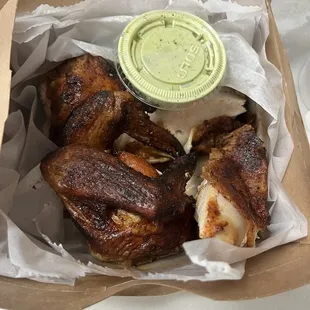 $20 worth of chicken.   Two chicken  breasts cut in half.  $4.99 per piece.