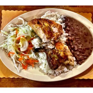 9.99$ 1/4 Chicken Special (w/rice beans &amp; salad) @ Brasa Roja. Columbian Cuisine 3556 N Pulaski Rd, Chicago, IL . Cool!